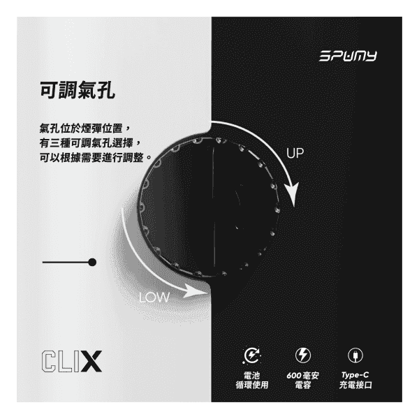 SPUMY Clix斯邦迷換彈拋棄式一次性7500口:圖片 5